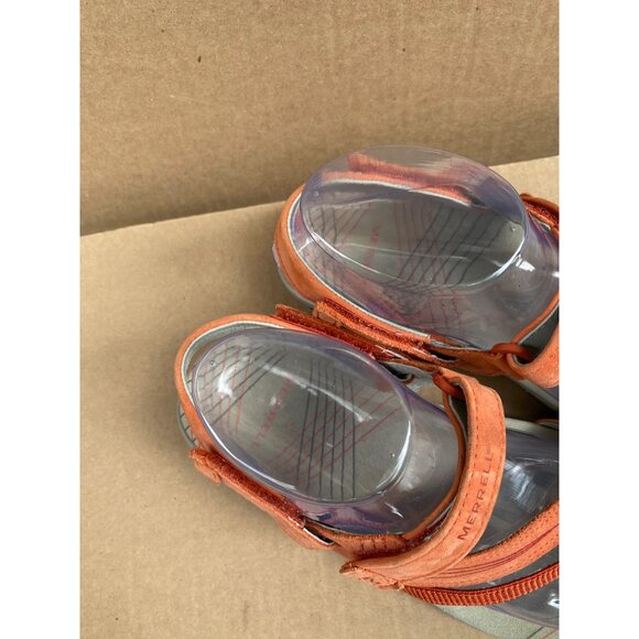 Merrell Womens Freesia Orange Sandals Size 8 Leather Strappy Comfortable Outdoor - Picture 10 of 15